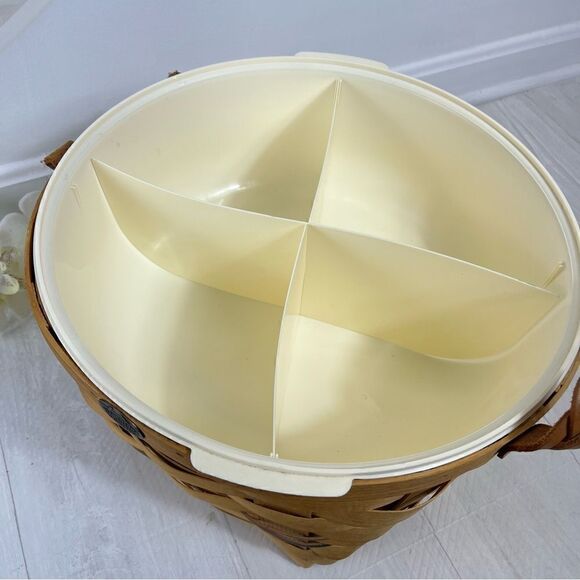 Vintage Peterboro Wooden Round Picnic Basket - Picture 7 of 10